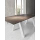 Mesa comedor Extensible con Tapa cerámica y patas de madera Ref Q135000